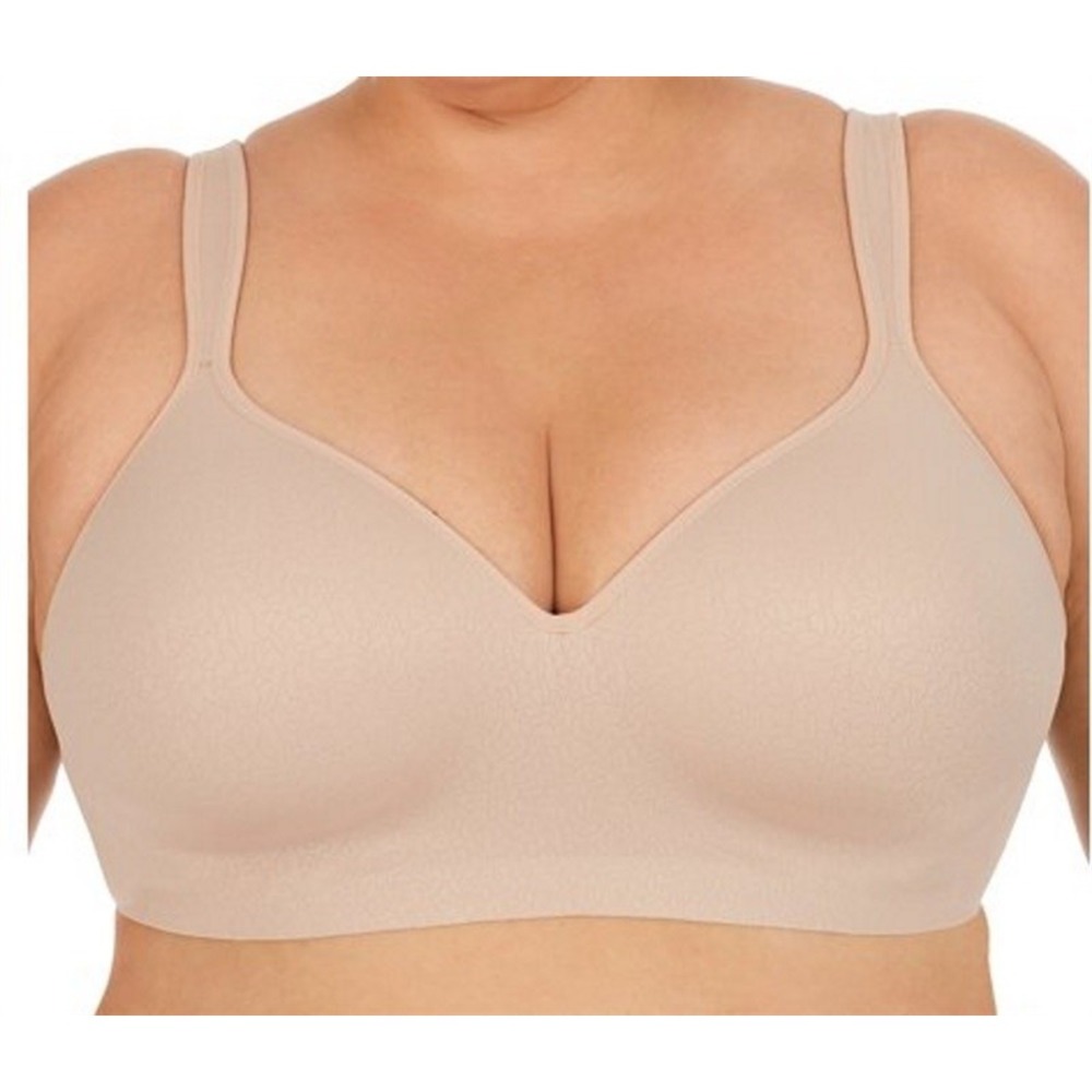 NWT 3 Secret Treasures 46DD beige purple Wirefree Balconette Bra 97495